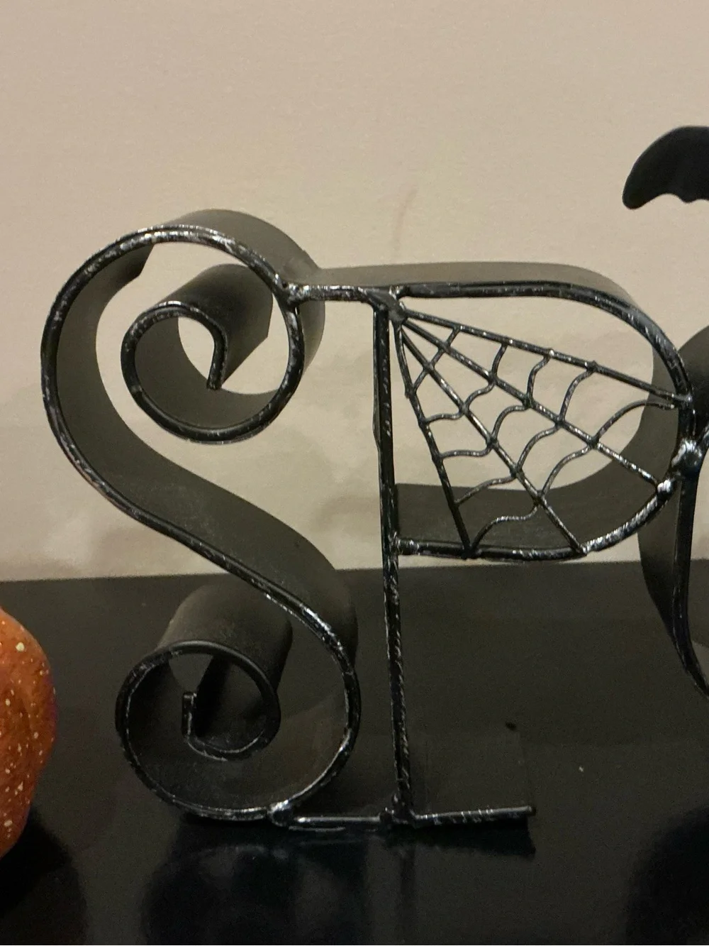 Decorative Antique-Looking Metal SPOOKY Halloween Sign